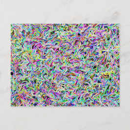 Neon Swirl Postkarte