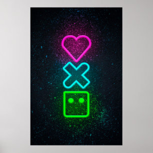 Neon Symbols Neon Artist Neon Led Signs Neon Galle Poster