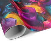 Neon Symmetry Abstrakt Geschenkpapier (Rolleneckpunkt)