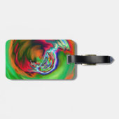 Neon Symphony Marble Gepäckanhänger (Rückseite horizontal)