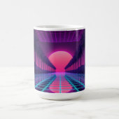 Neon-Synthwave-Ästhetik-Kaffeetasse Kaffeetasse (Mittel)