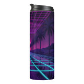 Neon-Synthwave-Ästhetik-Thermobecher Thermosbecher (Nach rechts gedreht)