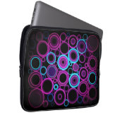 Neon Synthwave Matrix Cyber Tech Laptopschutzhülle (Vorne Rechts)