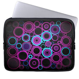 Neon Synthwave Matrix Cyber Tech Laptopschutzhülle