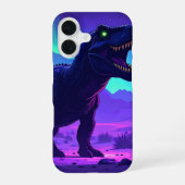 Neon T-Rex iPhone 16 Hülle (Rückseite)