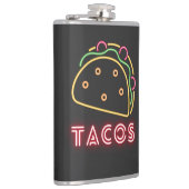 Neon-Tacos-Symbol  Flachmann (Rechts)