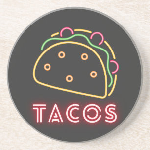 Neon Tacos Symbol Getränkeuntersetzer