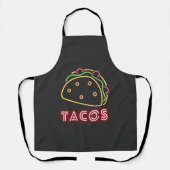 Neon Tacos Symbol Schürze (Vorderseite)