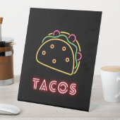 Neon Tacos Symbol Sockelschild (In Situ)
