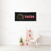 Neon Tacos Symbol Vinyl Banner (Insitu)