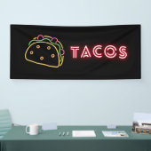 Neon Tacos Symbol Vinyl Banner (Messe)