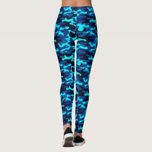 Neon-Tarnkappenfalte Leggings (Rückseite)