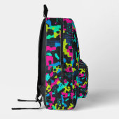 Neon-Tarnmuster Bedruckter Rucksack (Links)