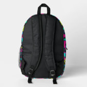 Neon-Tarnmuster Bedruckter Rucksack (Rückseite)