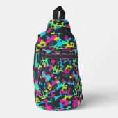 Neon-Tarnmuster Crossbody Bag (Vorderseite)