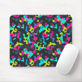 Neon-Tarnmuster Mousepad (Mit Mouse)