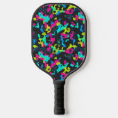Neon-Tarnmuster Pickleball Schläger (Vorderseite)
