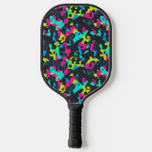 Neon-Tarnmuster Pickleball Schläger (Rückseite)
