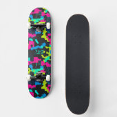 Neon-Tarnmuster Skateboard (Vorderseite)