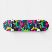 Neon-Tarnmuster Skateboard (Horizontal)