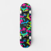 Neon-Tarnmuster Skateboard (Vorderseite)