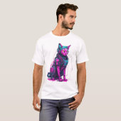 Neon Tech Cat T-Shirt (Vorne ganz)