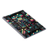 Neon Tech Odyssey Notizblock (Rechte Seite)