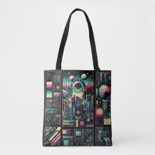Neon Tech Odyssey Tasche