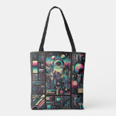 Neon Tech Odyssey Tasche (Rückseite)