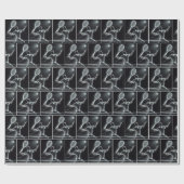 Neon Tennis Player Geschenkpapier (Flach)