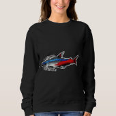Neon Tetra Fish Sweatshirt (Vorderseite)