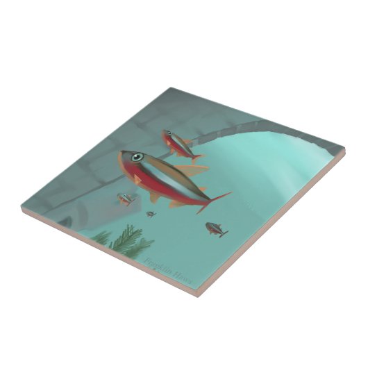 Neon Tetra- Fliese (Seite)