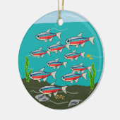 Neon Tetra Keramik Ornament (Links)