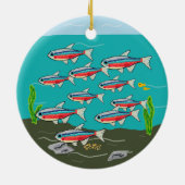 Neon Tetra Keramik Ornament (Hinten)
