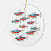 Neon Tetra Keramik Ornament (Links)