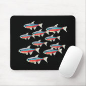 Neon Tetra Mousepad (Mit Mouse)