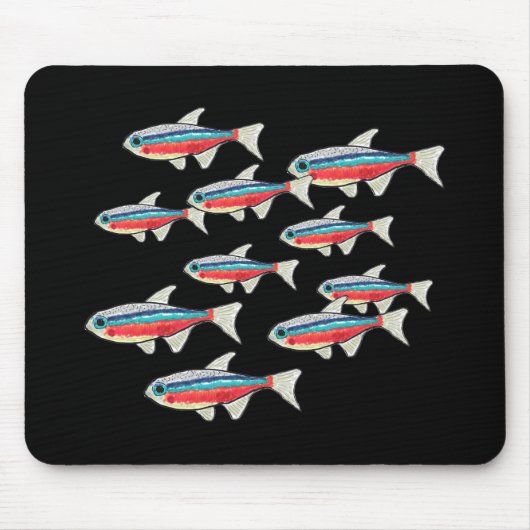 Neon Tetra Mousepad (Vorne)