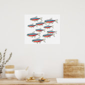 Neon Tetra Poster (Küche)