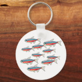 Neon Tetra Schlüsselanhänger (Rückseite)