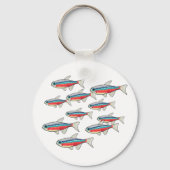 Neon Tetra Schlüsselanhänger (Rückseite)