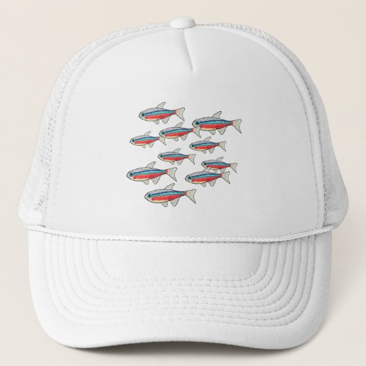 Neon Tetra Truckerkappe (Vorderseite)