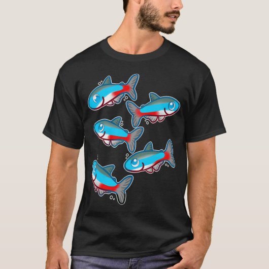 Neon Tetras T-Shirt (Vorderseite)