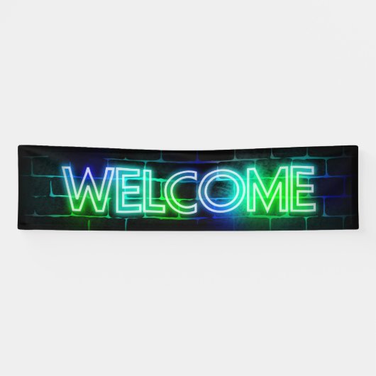 Neon Theme Willkommensbanner Banner (Horizontal)
