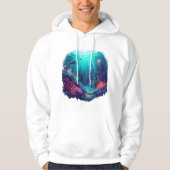 Neon Tides – Deep Ocean Kingdom Illustration Hoodie (Vorderseite)