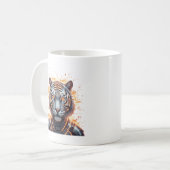 Neon-Tiger-Geist der Tapferkeit Kaffeetasse (Vorderseite Links)