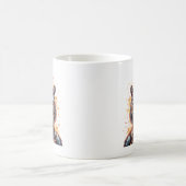 Neon-Tiger-Geist der Tapferkeit Kaffeetasse (Mittel)