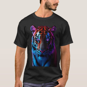 Neon-Tiger-Glow-Art Herren T-Shirt