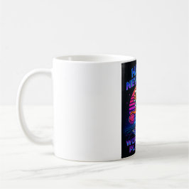 Neon Tiger Happy New Year - Retro 80s Motivational Kaffeetasse