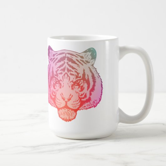 Neon-Tiger Kaffeetasse (Rechts)