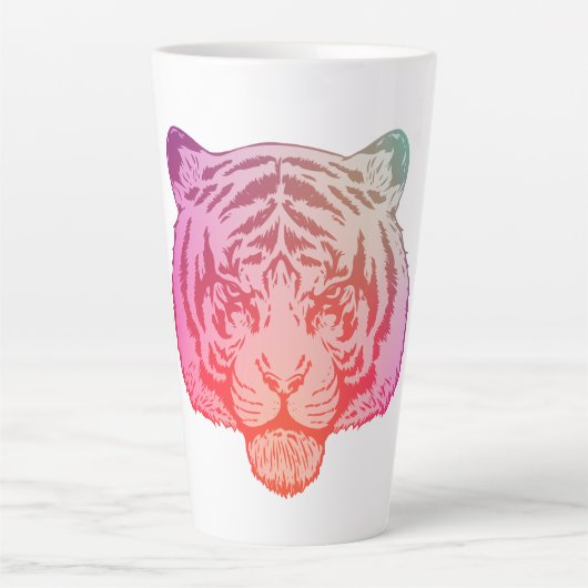 Neon-Tiger Milchtasse (Vorderseite)